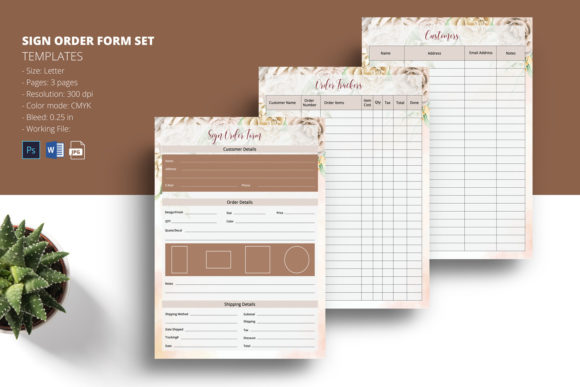 Download Sign Order Form - Premium Resources
