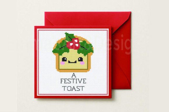 Download A Festive Toast, Stitch Christmas Card - Premium Resources