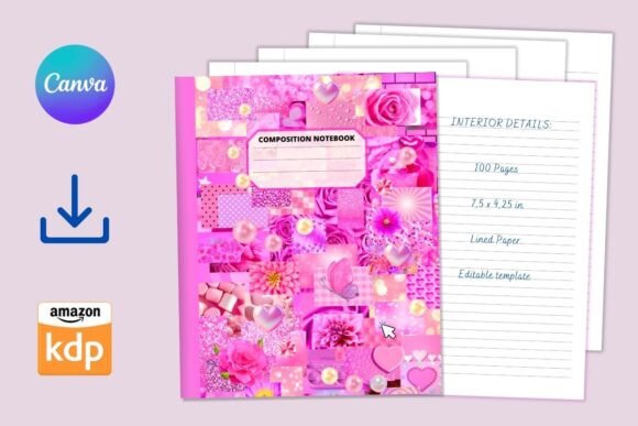 Download Notebook Cover and Lined Pages Template - Notebook cover Collection