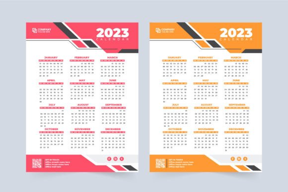 Download 2023 Modern Calendar and Planner Design - Modern calendar Collection