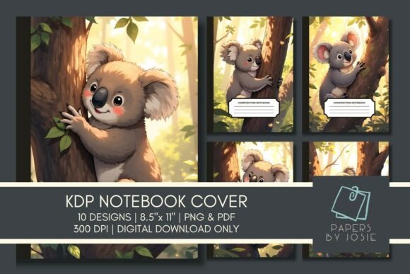 Download Koala in the Tree KDP Notebook Cover - Notebook cover Collection