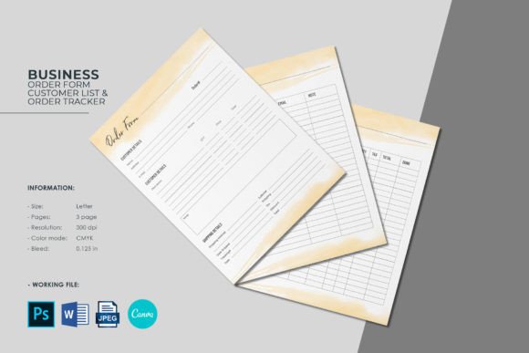 Download Business Order Form - Premium Resources