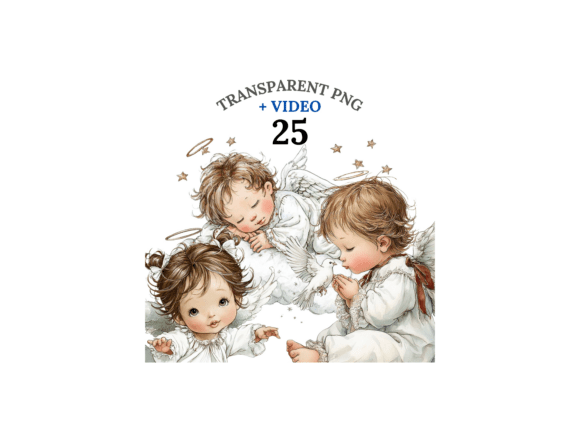 Download 25 Cute Angel Clipart Set - Angel Collection