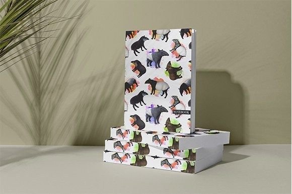 Download Tapir Pattern KDP Notebook Cover for KDP - Notebook cover Collection