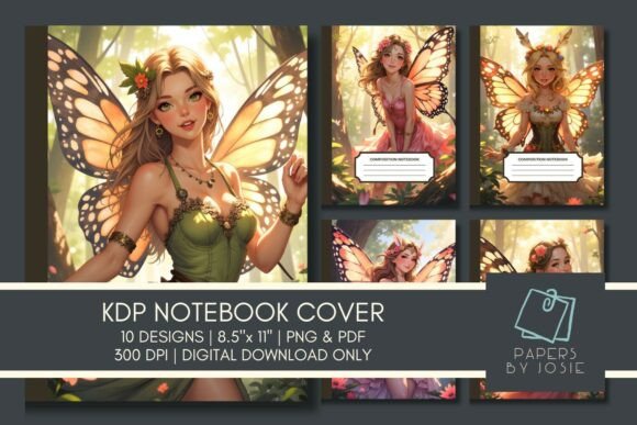 Download Fairy Goddess KDP Notebook Cover - Notebook cover Collection