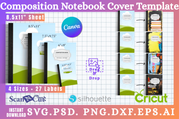 Download 15pc Composition Notebook Cover Template - Notebook cover Collection