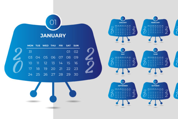 Download Creative Modern Calendar Template - Modern calendar Collection