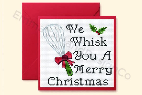 Download Whisk You a Merry Christmas, Stitch Christmas Card - Premium Resources
